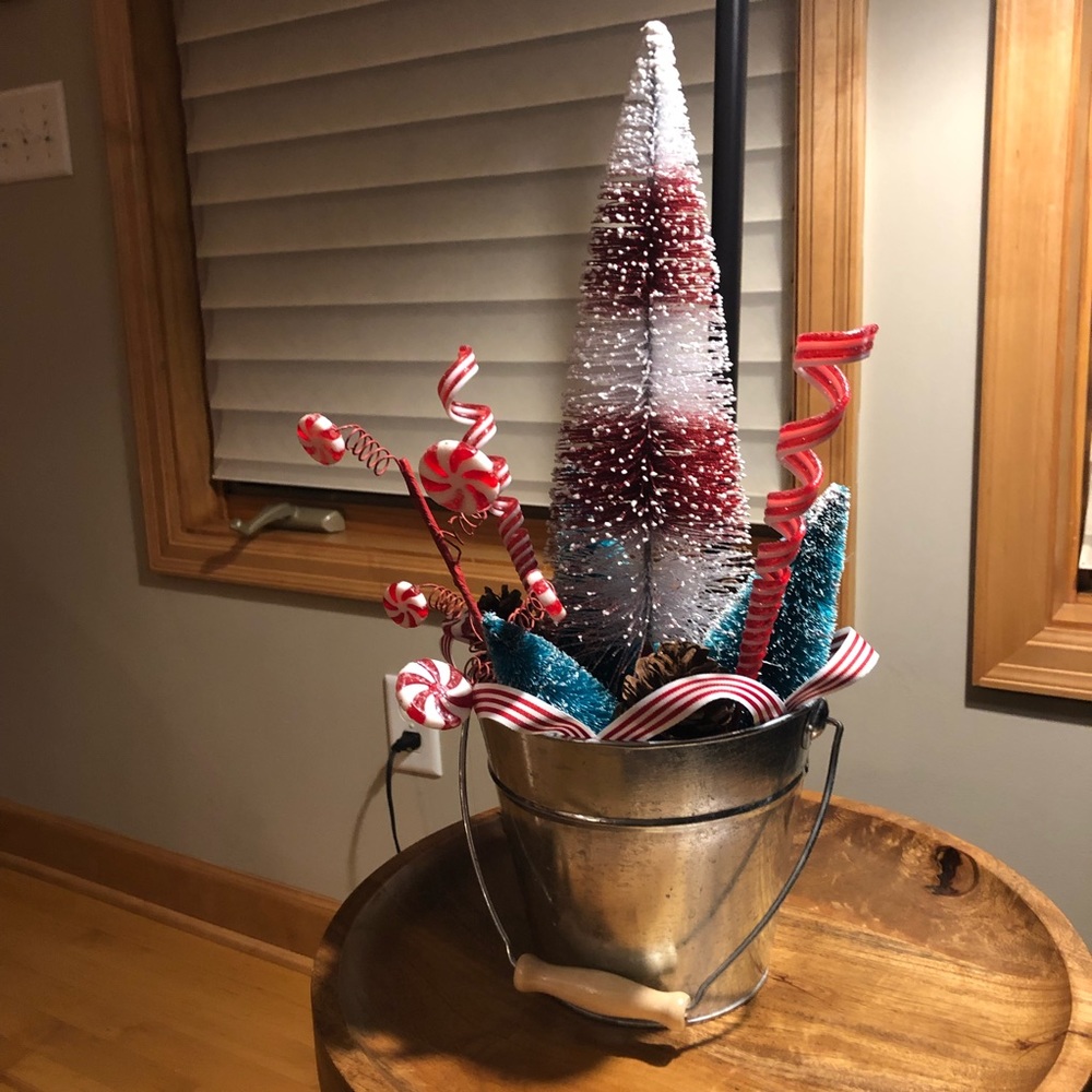 Bottle Brush Christmas decor